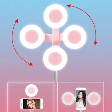 ستاند جوال للتصوير مع اضاءة